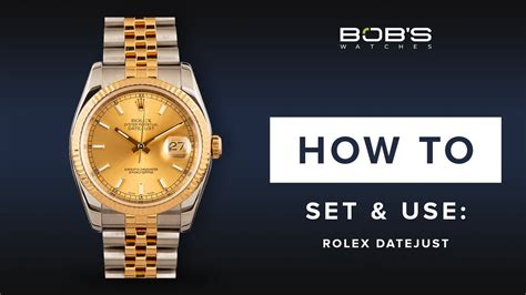 how to change time on rolex datejust|rolex setting date and time.